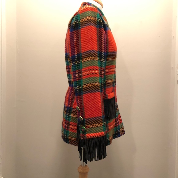 Yves Saint Laurent Vintage Jacket Leather Fringe - Picture 3 of 7